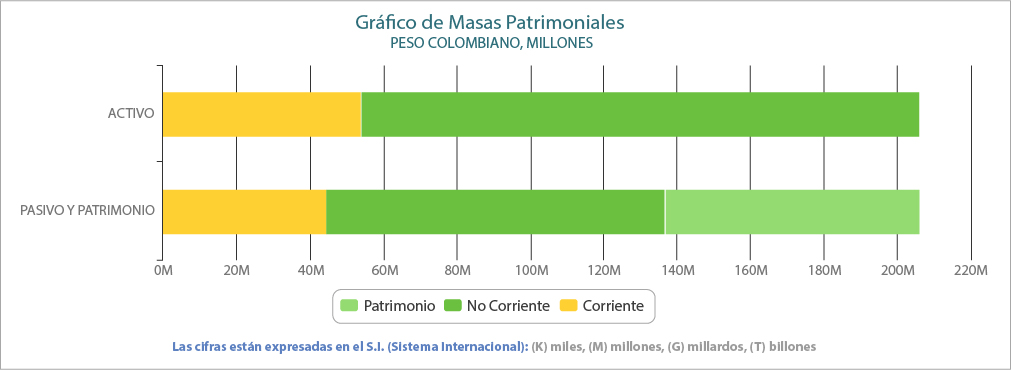 Gráfico de masas patrimoniales